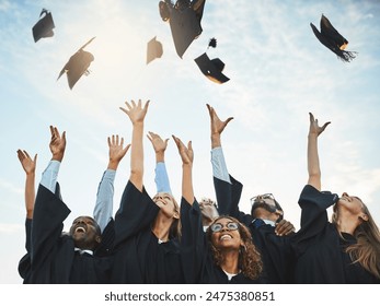 Graduates celebrating together